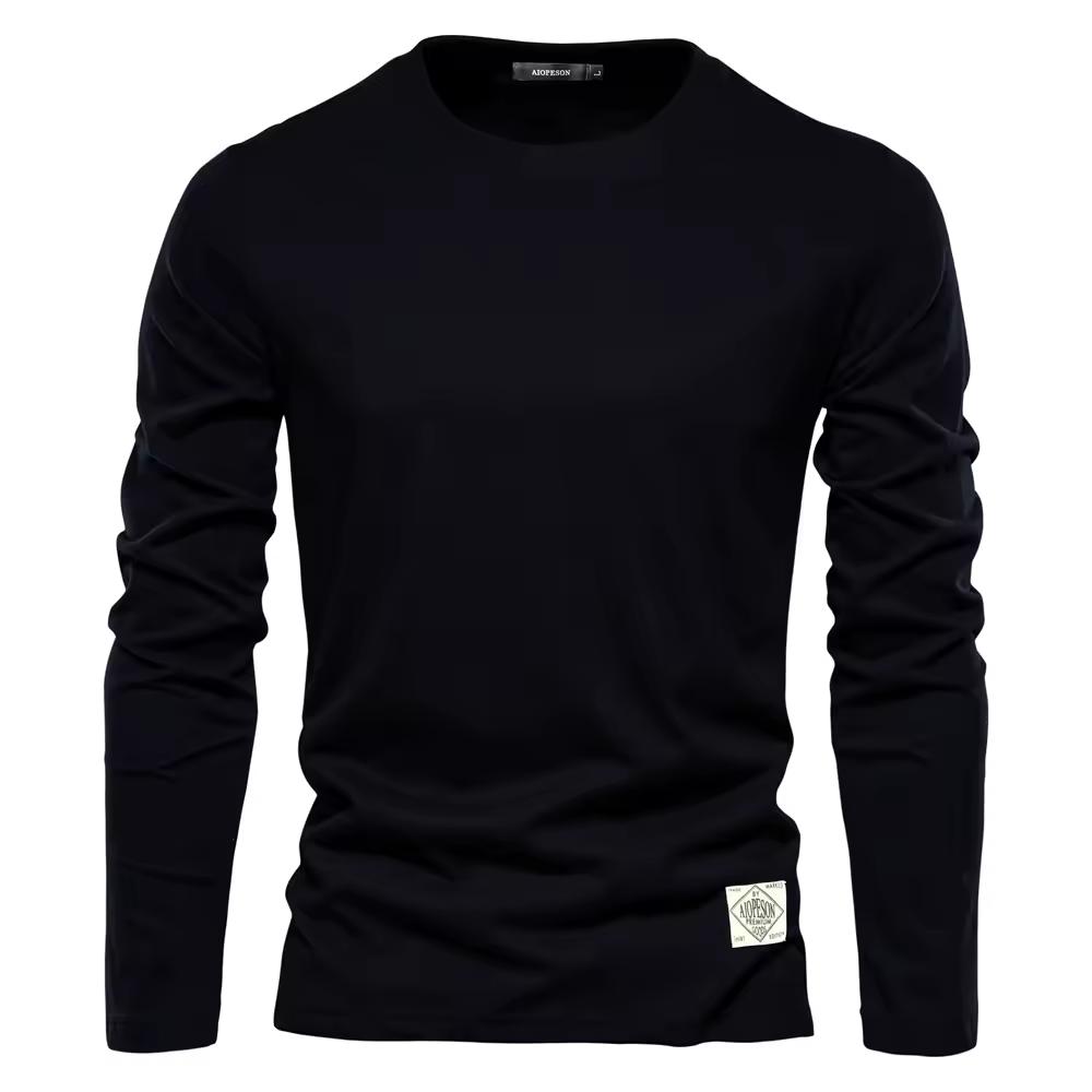 Cotton Long Sleeve T-Shirt for Men Solid Spring Casual Men s T-shirts Male Tops Classic Clothes Men s T-shirts XXL чорний
Cotton Long Sleeve T-Shirt for Men Solid Spring Casual Men s T-shirts Male Tops Classic Clothes Men s T-shirts XXL чорний