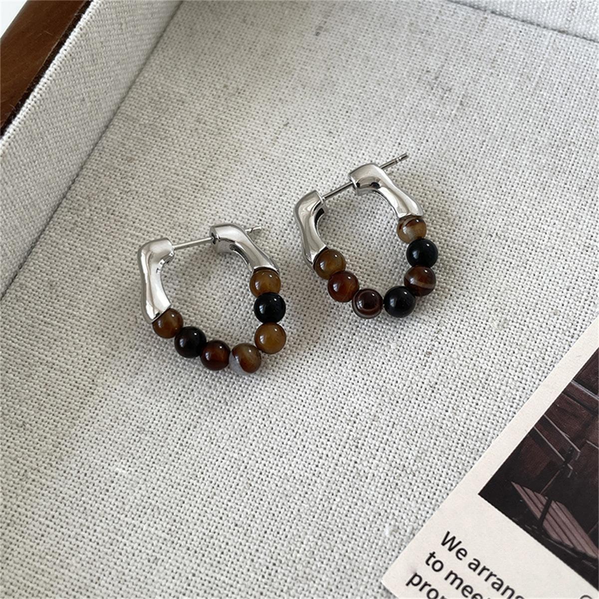 Серьги Guochao Agate в старинном стиле из серебра 925 пробы, женские серьги Niche Design ins Style Temperament, новые серьги для ушей на осень и зиму 925 silver needle
Серьги Guochao Agate в старинном стиле из серебра 925 пробы, женские серьги Niche Design ins Style Temperament, новые серьги для ушей на осень и зиму 925 silver needle