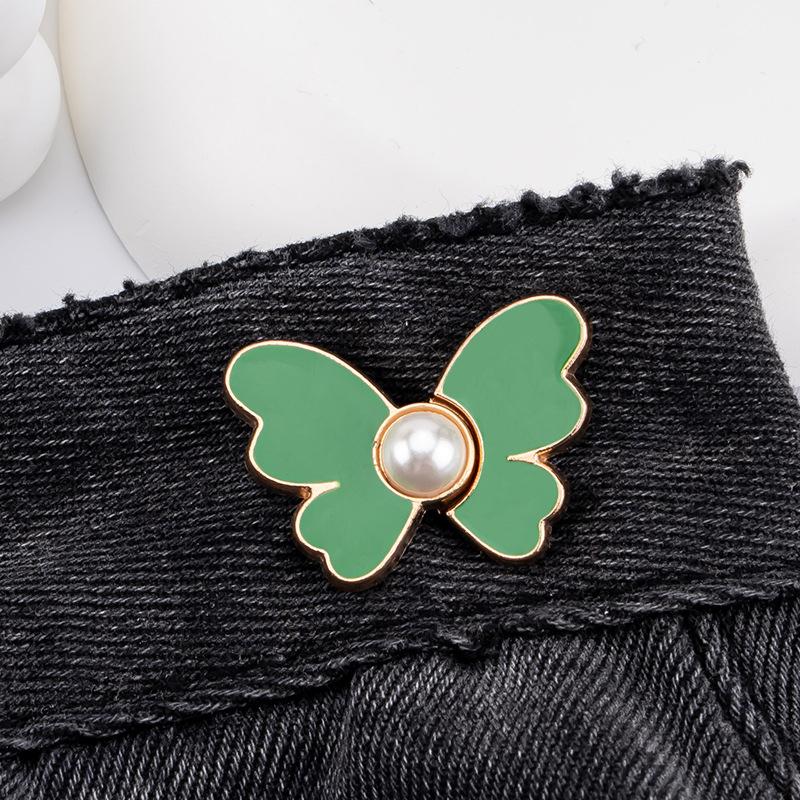 4 шт. Жемчужные пуговицы-бабочки для джинсов, регулируемые клипсы для брюк, юбок, утяжки талии, пряжки-защелки, регуляторы, булавки для брюк зелёный
4 шт. Жемчужные пуговицы-бабочки для джинсов, регулируемые клипсы для брюк, юбок, утяжки талии, пряжки-защелки, регуляторы, булавки для брюк зелёный