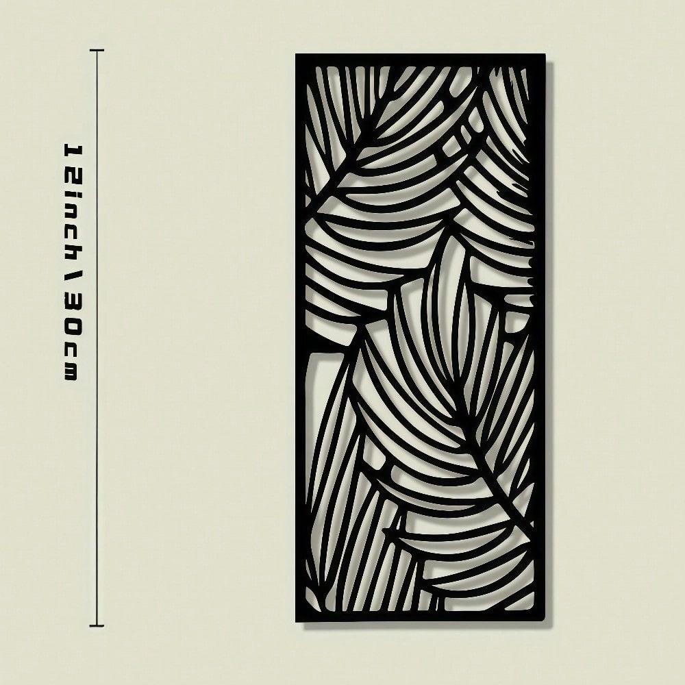 Large Black Metal Wall Art Sculpture Elegant Vertical Decor for Home 14x30
Large Black Metal Wall Art Sculpture Elegant Vertical Decor for Home 14x30