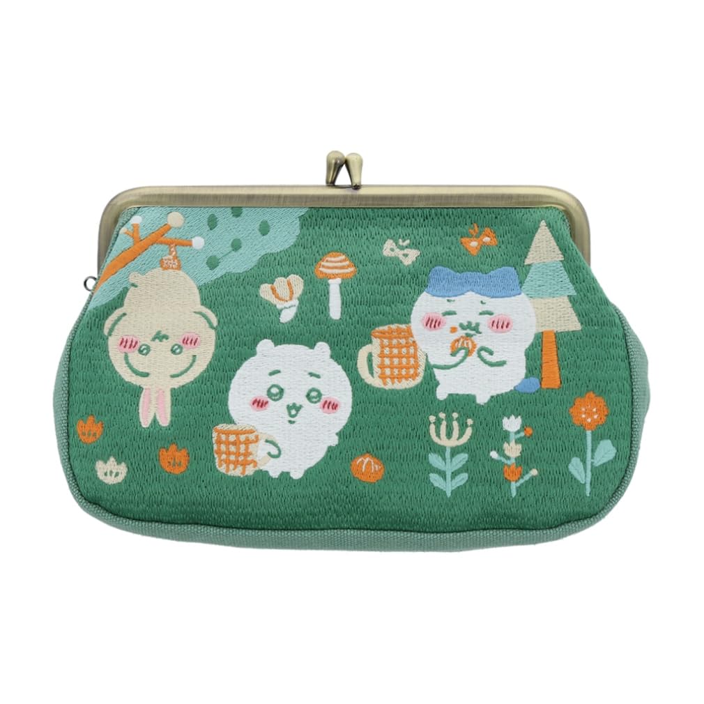 Sunstar Stationery Chiikawa Embroidered S2323664 Pouch, Clasp, Green, зелёный
Sunstar Stationery Chiikawa Embroidered S2323664 Pouch, Clasp, Green, зелёный