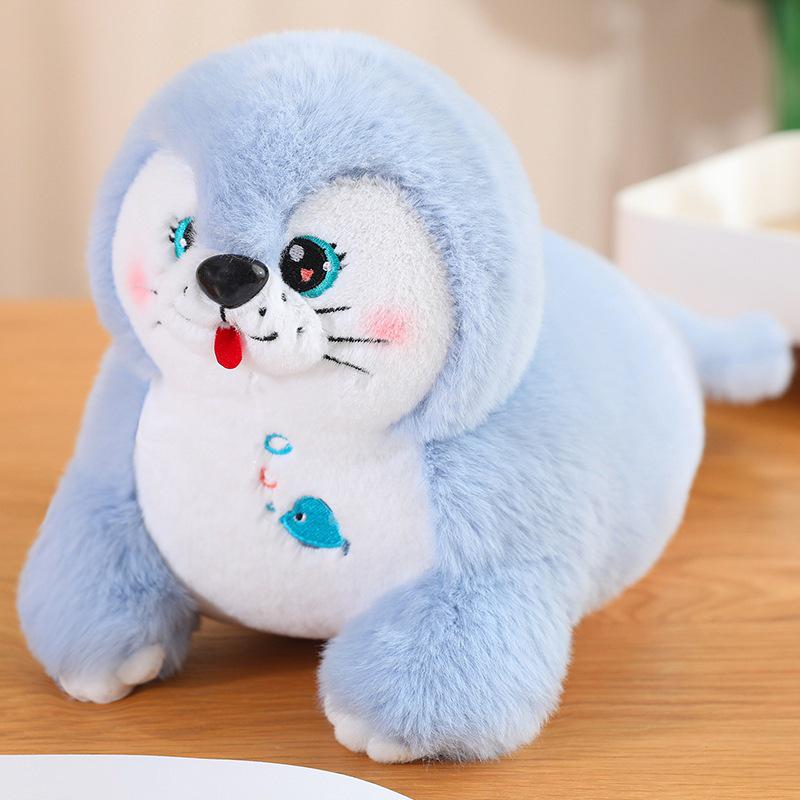 Seal Plush Toy: Cute Sea Lion Stuffed Animal Pillow for Kids - Perfect Holiday Gift 35cm синий
Seal Plush Toy: Cute Sea Lion Stuffed Animal Pillow for Kids - Perfect Holiday Gift 35cm синий