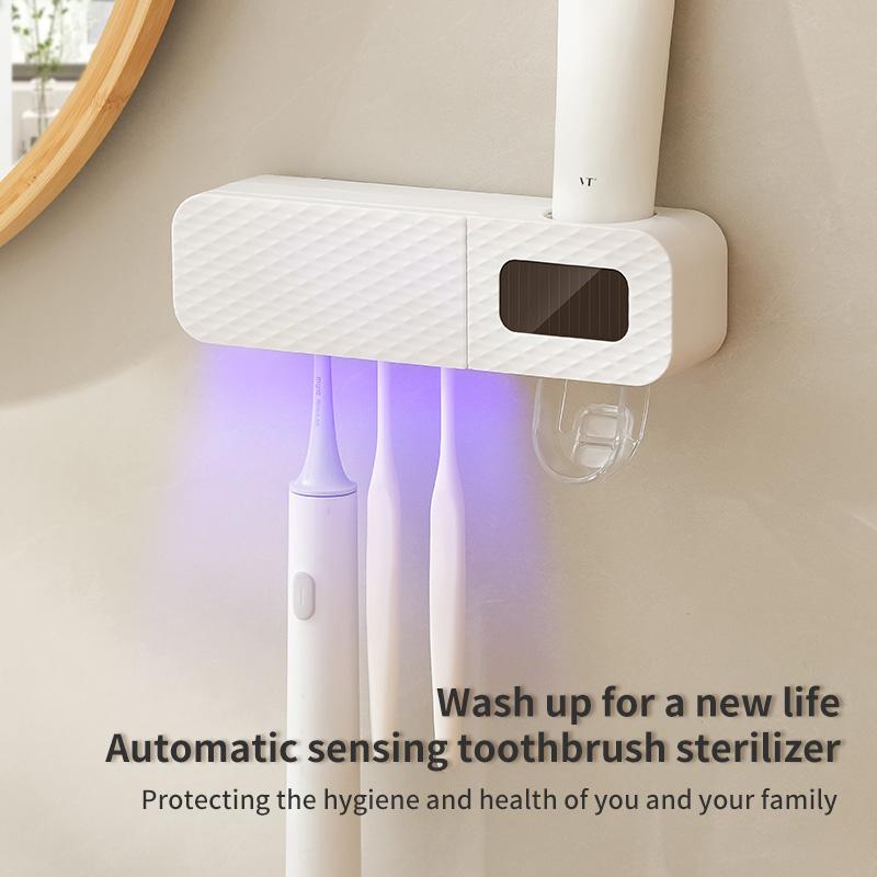 1 smart toothbrush rack wall mounted 3-slot toothbrush intelligent drying rack, toothpaste dispenser, household daily necessitie белый
1 smart toothbrush rack wall mounted 3-slot toothbrush intelligent drying rack, toothpaste dispenser, household daily necessitie белый