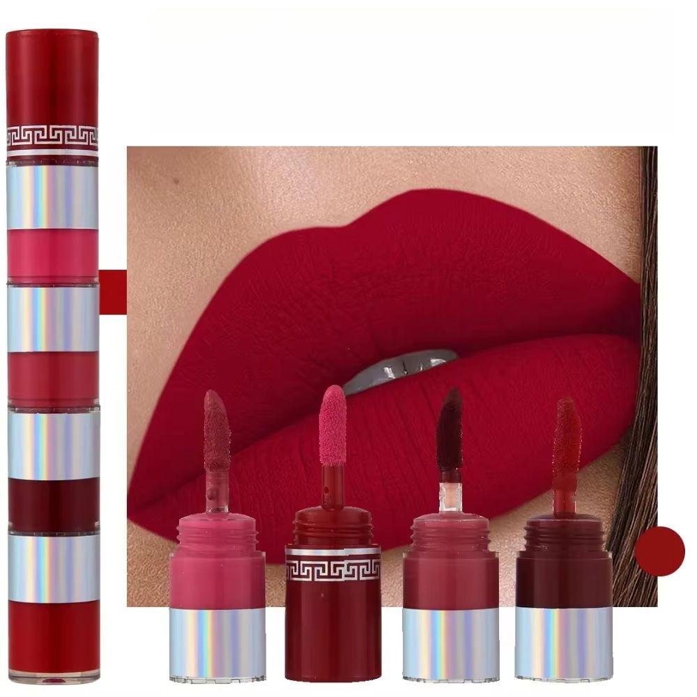 4-in-1 Matte Lipstick Set Sexy Velvet Texture Red Lip Tint Non-Stick Gloss Lip Oil Lip Makeup Cosmetic Set
4-in-1 Matte Lipstick Set Sexy Velvet Texture Red Lip Tint Non-Stick Gloss Lip Oil Lip Makeup Cosmetic Set