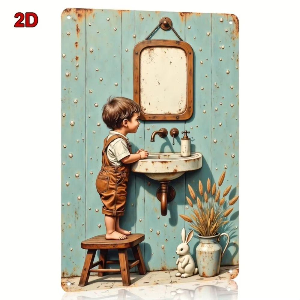 Tin Sign Wall Decor, Metal Artwork, Rustic Home Decoration, 20x30cm
Tin Sign Wall Decor, Metal Artwork, Rustic Home Decoration, 20x30cm