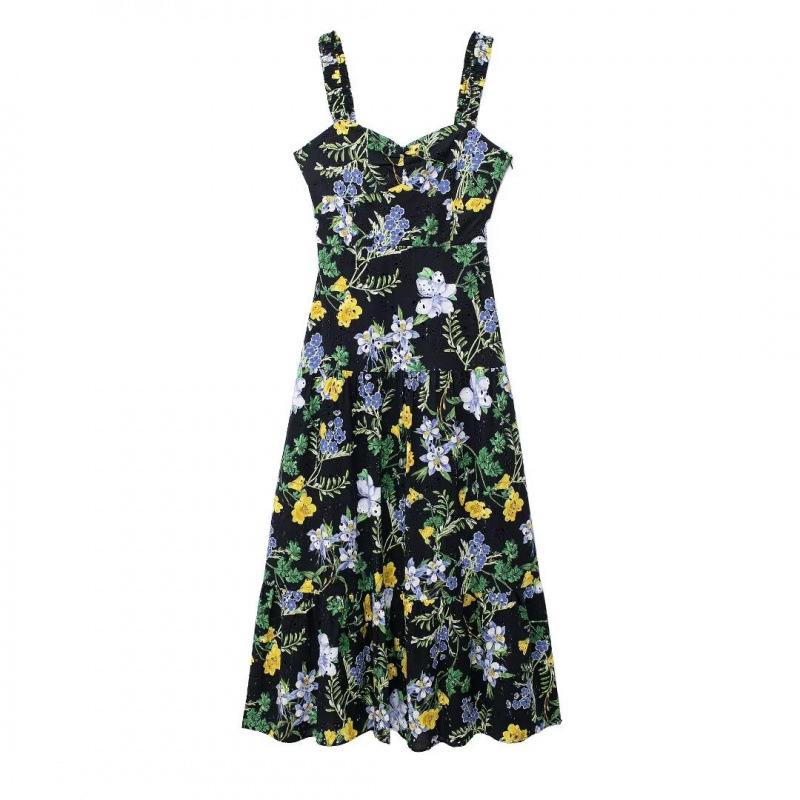 Summer Floral Print Midi Dress with Spaghetti Straps - European and American Women s Fashion Large квітковий
Summer Floral Print Midi Dress with Spaghetti Straps - European and American Women s Fashion Large квітковий