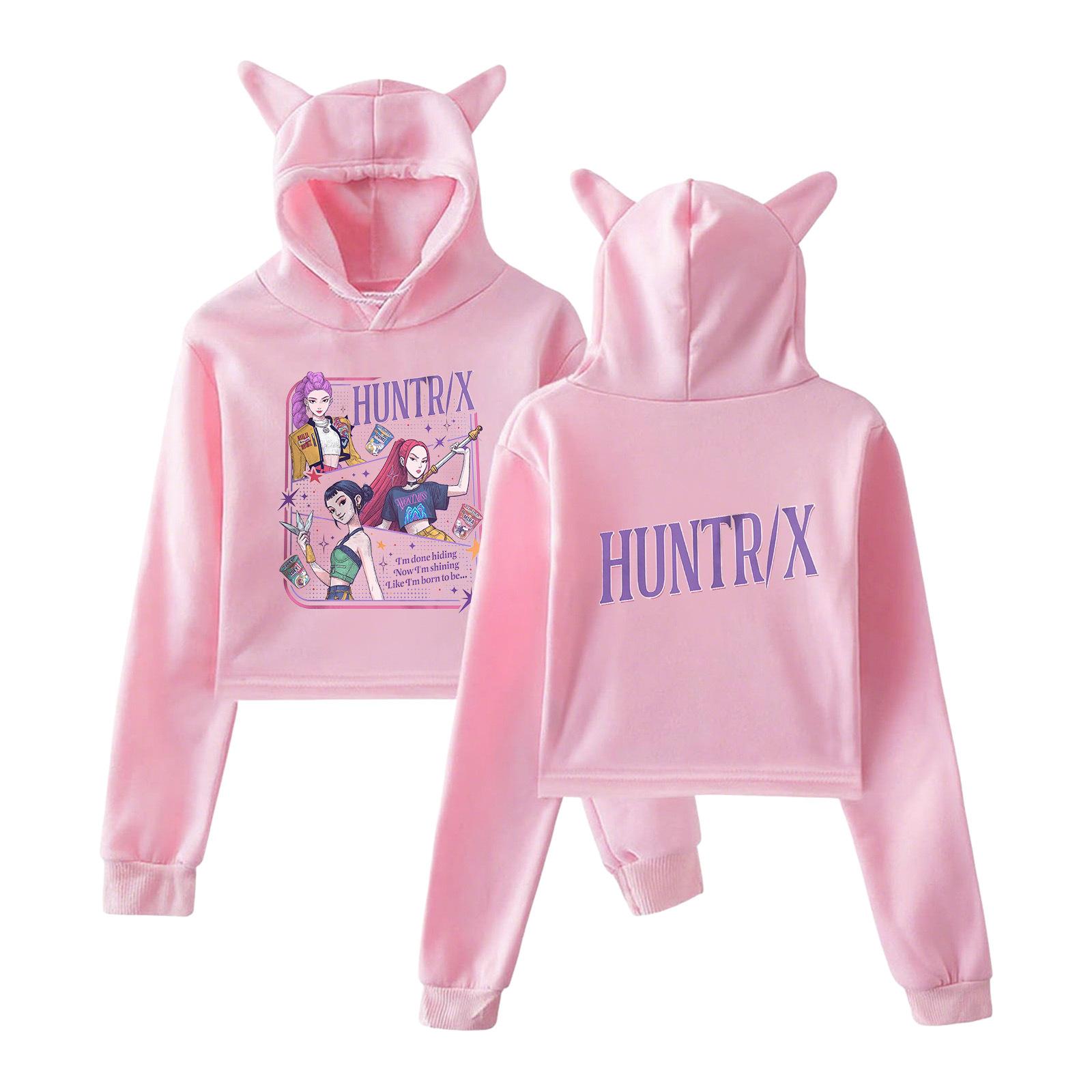 K-pop Истребители демонов Мультяшный принт Мерч Толстовки Свитшот для девочек Укороченный пуловер с кошачьими ушками Повседневная одежда S розовый
K-pop Истребители демонов Мультяшный принт Мерч Толстовки Свитшот для девочек Укороченный пуловер с кошачьими ушками Повседневная одежда S розовый