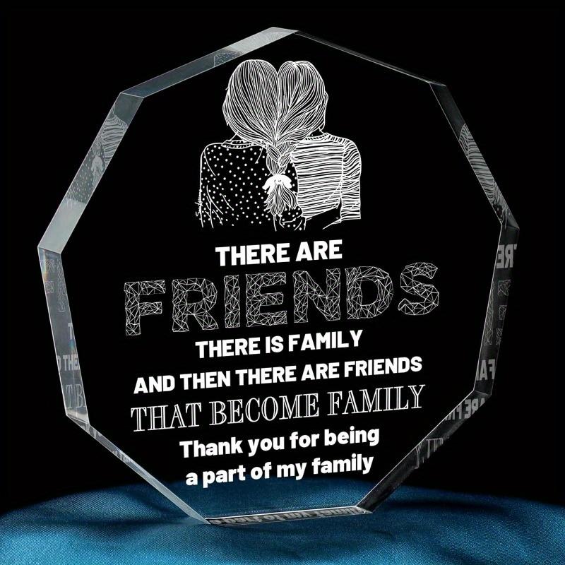 Best Friend Gift for Women - Hexagonal Acrylic Keepsake with Name & Friends Forever Message, Family-Friendship Quote Award for Birthday, Graduation 10*10cm
Best Friend Gift for Women - Hexagonal Acrylic Keepsake with Name & Friends Forever Message, Family-Friendship Quote Award for Birthday, Graduation 10*10cm
