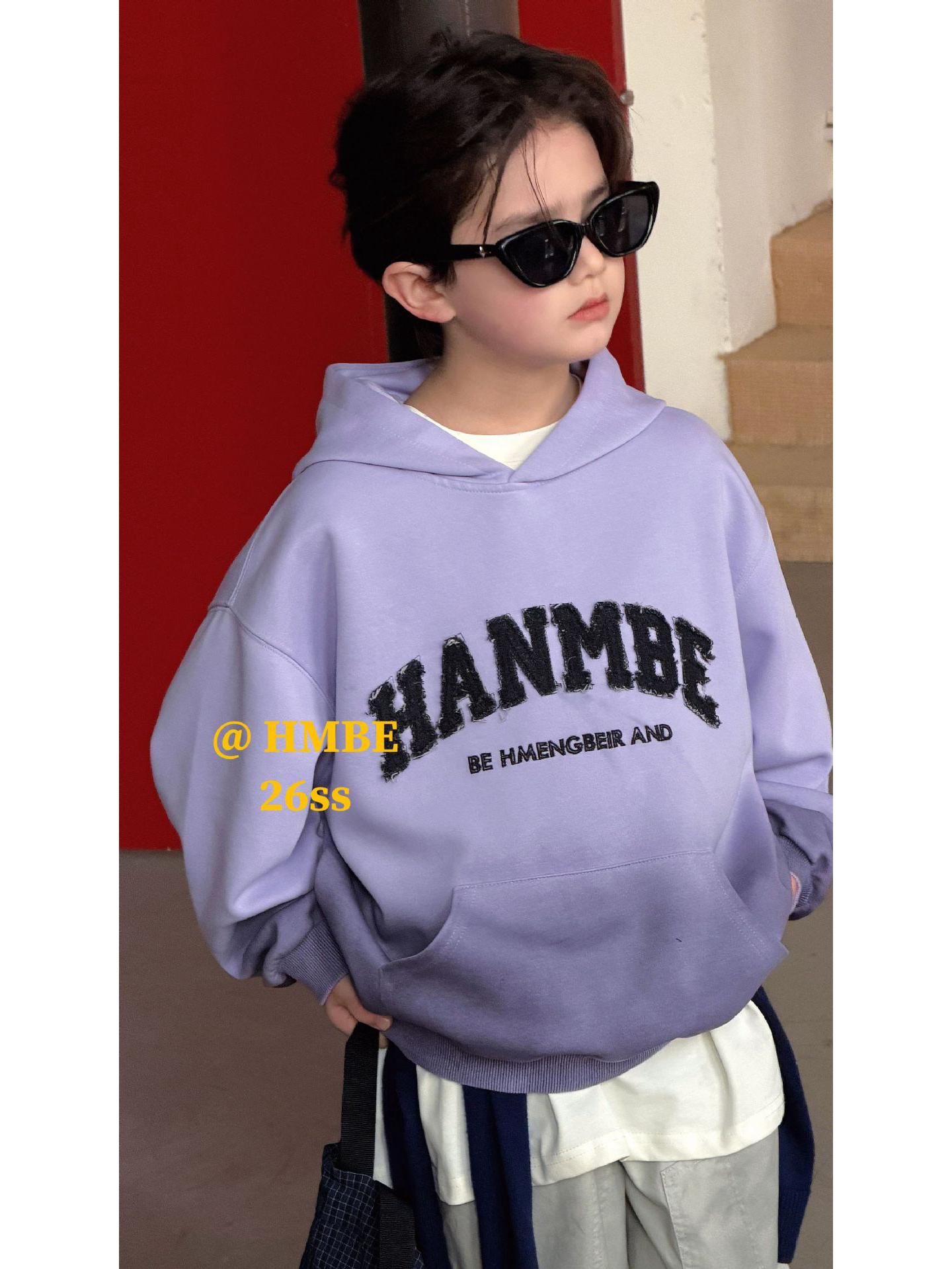 Boys Versatile Letter Print Hoodie Set - Korean Style (Spring/Autumn 2026) 150cm фіолетовий
Boys Versatile Letter Print Hoodie Set - Korean Style (Spring/Autumn 2026) 150cm фіолетовий