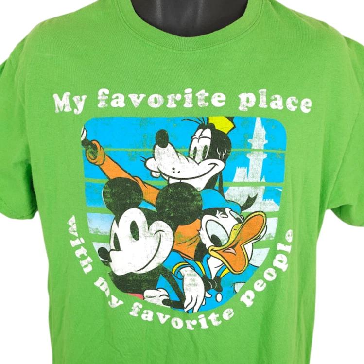 Mickey Mouse 100% Cotton T-shirt Mens Tees Top Mens Size Large Green Goofy Donald Duck Disneyland Disney 2XL
Mickey Mouse 100% Cotton T-shirt Mens Tees Top Mens Size Large Green Goofy Donald Duck Disneyland Disney 2XL