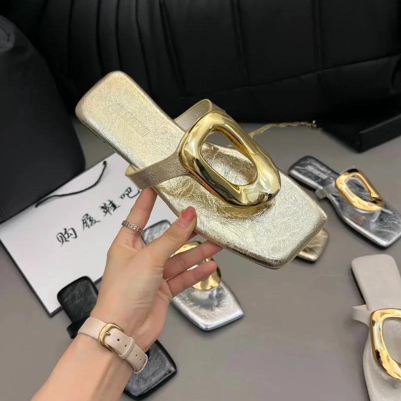 Fashion 35-43size Large Size Women s Shoes Open-toed Flip-flops Female Summer Wear A Hundred Double Toe Casual Flat Metal Buckle Sandals 43 золотой
Fashion 35-43size Large Size Women s Shoes Open-toed Flip-flops Female Summer Wear A Hundred Double Toe Casual Flat Metal Buckle Sandals 43 золотой