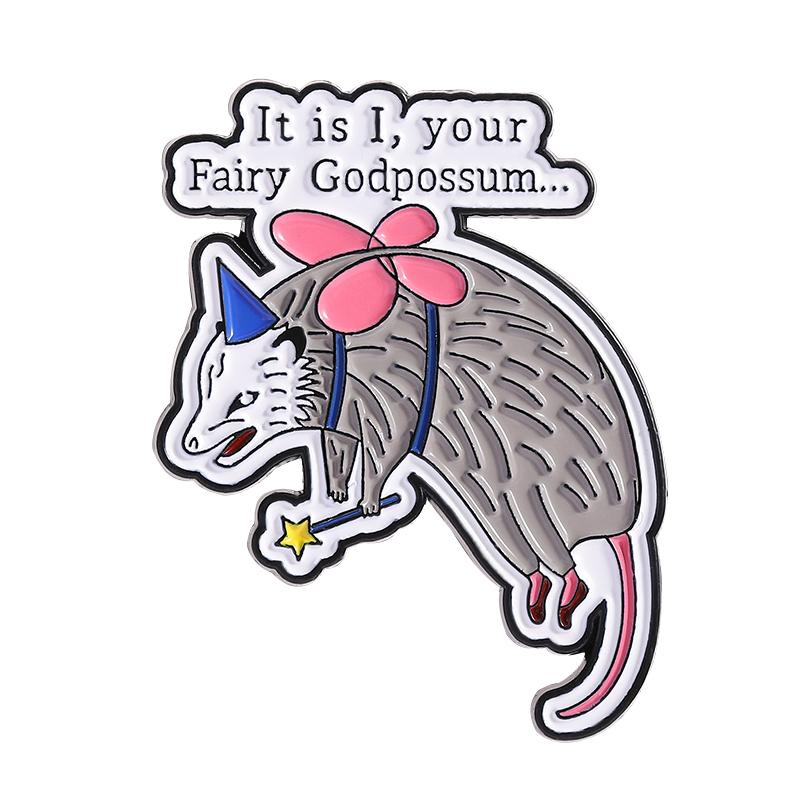 Classic Fairy Tales Line Enamel Pin It Is I Your Fairy Godpossum Cute Animal Brooch Lapel Backpack Badge Jewelry Gift for Friend
Classic Fairy Tales Line Enamel Pin It Is I Your Fairy Godpossum Cute Animal Brooch Lapel Backpack Badge Jewelry Gift for Friend