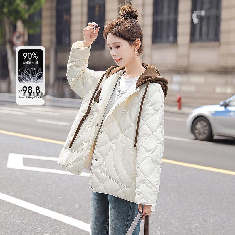 Women s 90% Down Hooded Contrast Jacket XL
Women s 90% Down Hooded Contrast Jacket XL