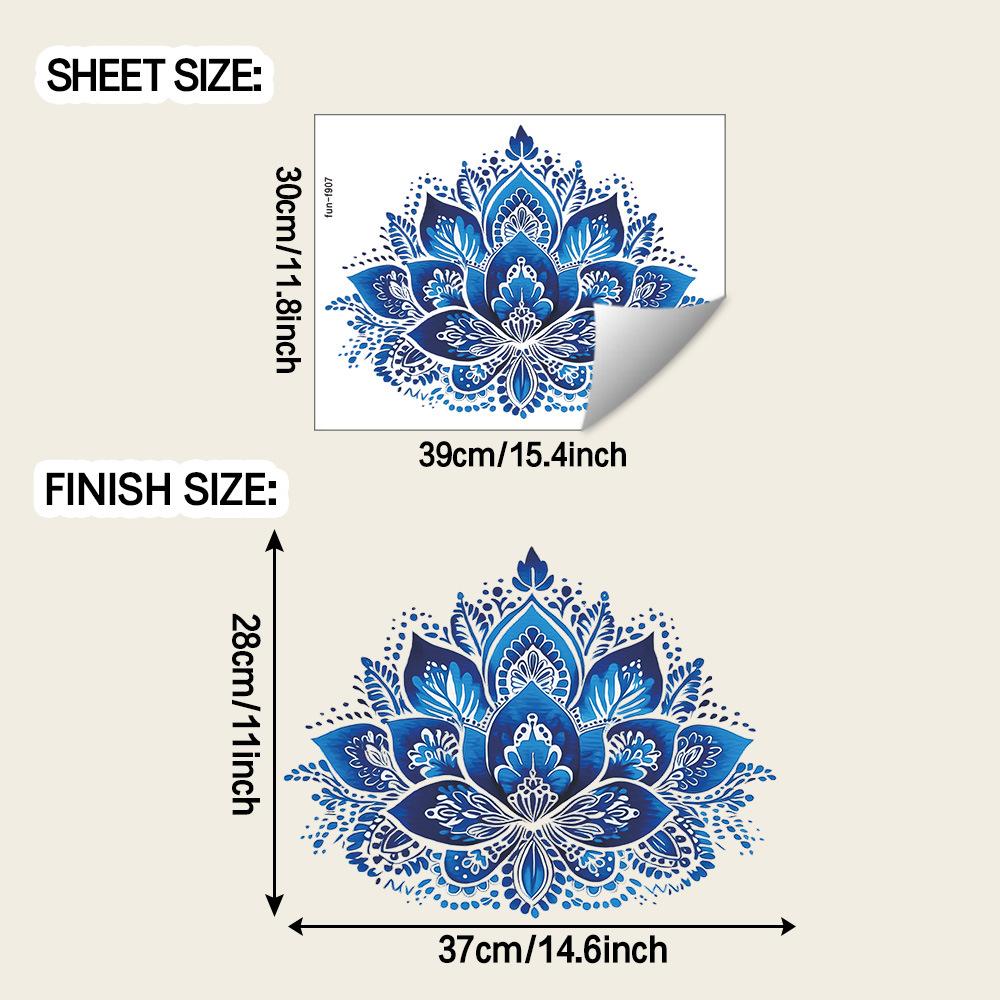 Retro Blue and White Mandala Study, Living Room and Home Background Decorative Wall Stickers
Retro Blue and White Mandala Study, Living Room and Home Background Decorative Wall Stickers