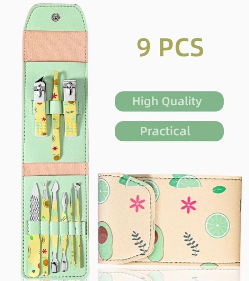 9 PCs Set Fruits Design Stainless Steel Nail Clippers Set With Folding Bag Manicure Cutter Kits Scissors Makeup Beauty Tool
9 PCs Set Fruits Design Stainless Steel Nail Clippers Set With Folding Bag Manicure Cutter Kits Scissors Makeup Beauty Tool