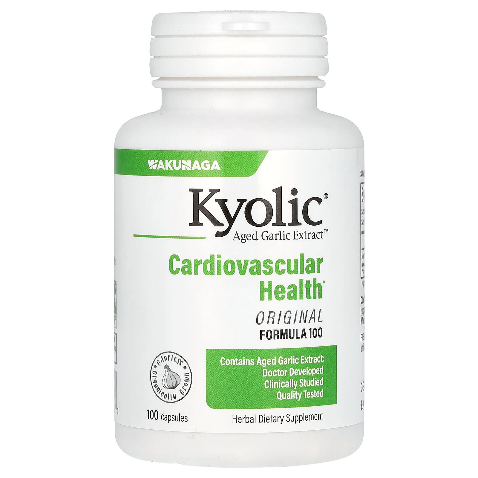 Aged Garlic Extract, Cardiovascular, Original Formula 100, 600Mg, 100 Capsules (300Mg per Capsule)
Aged Garlic Extract, Cardiovascular, Original Formula 100, 600Mg, 100 Capsules (300Mg per Capsule)