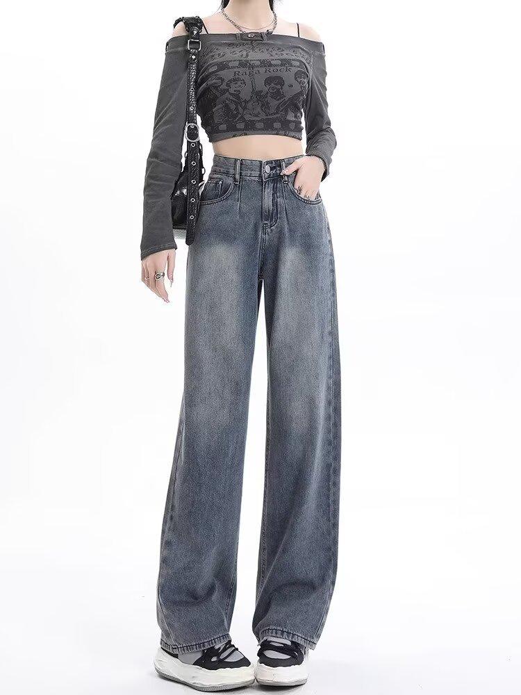 Ретро джинсы с высокой посадкой и широкими штанинами - Приталенный свободный крой для женщин S
Ретро джинсы с высокой посадкой и широкими штанинами - Приталенный свободный крой для женщин S