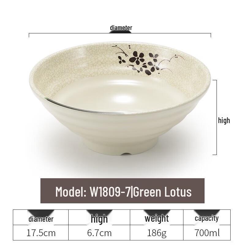 Melamine Noodle & Soup Bowl
Melamine Noodle & Soup Bowl