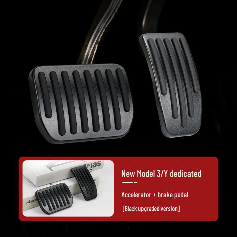 Tesla Model 3/Y Brake & Accelerator: Aluminum Alloy Anti-Slip Pedal with Rubber Strips
Tesla Model 3/Y Brake & Accelerator: Aluminum Alloy Anti-Slip Pedal with Rubber Strips