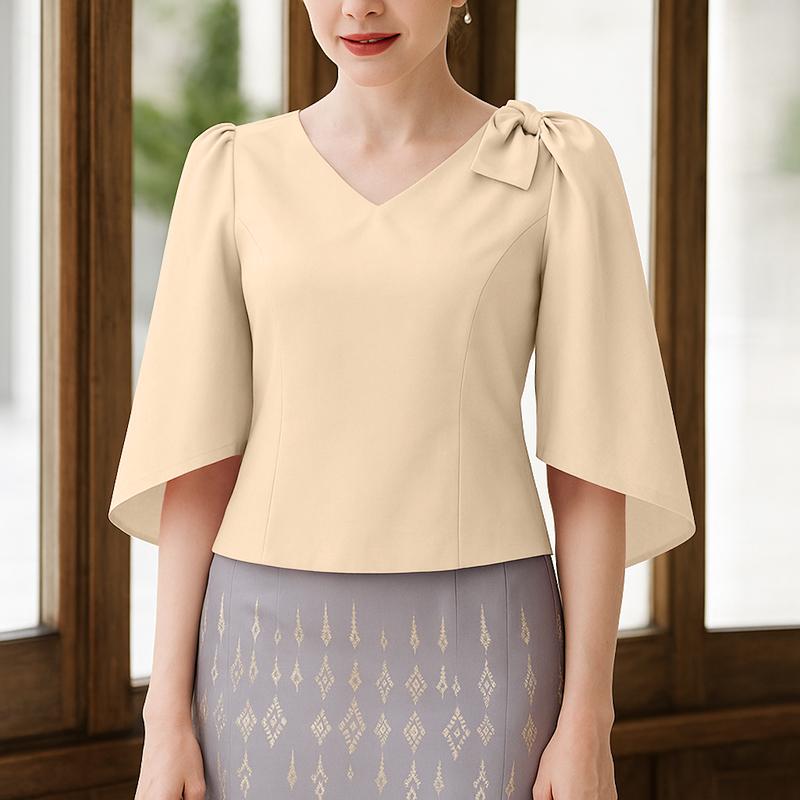 ZANZEA Women Casual V-Neck 3/4 Sleeve Solid Color Elegant Blouse 5XL
ZANZEA Women Casual V-Neck 3/4 Sleeve Solid Color Elegant Blouse 5XL