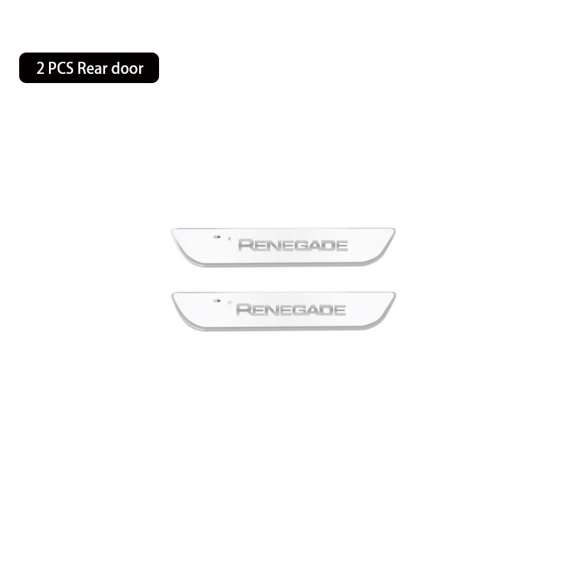 Customized Car Door LED Sill Light for Jeep Renegade Logo Projector Lamp USB Moving Power Wiring-free Car Scuff Pate Pedal
Customized Car Door LED Sill Light for Jeep Renegade Logo Projector Lamp USB Moving Power Wiring-free Car Scuff Pate Pedal