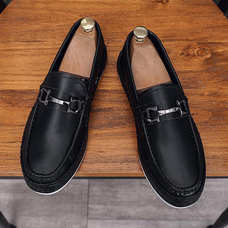 Повседневная кожаная мужская обувь с закрытой пяткой, мужская трендовая обувь на толстой подошве, увеличивающая рост, с мягкой подошвой, папины мужские туфли удобны и универсальны 39
Повседневная кожаная мужская обувь с закрытой пяткой, мужская трендовая обувь на толстой подошве, увеличивающая рост, с мягкой подошвой, папины мужские туфли удобны и универсальны 39