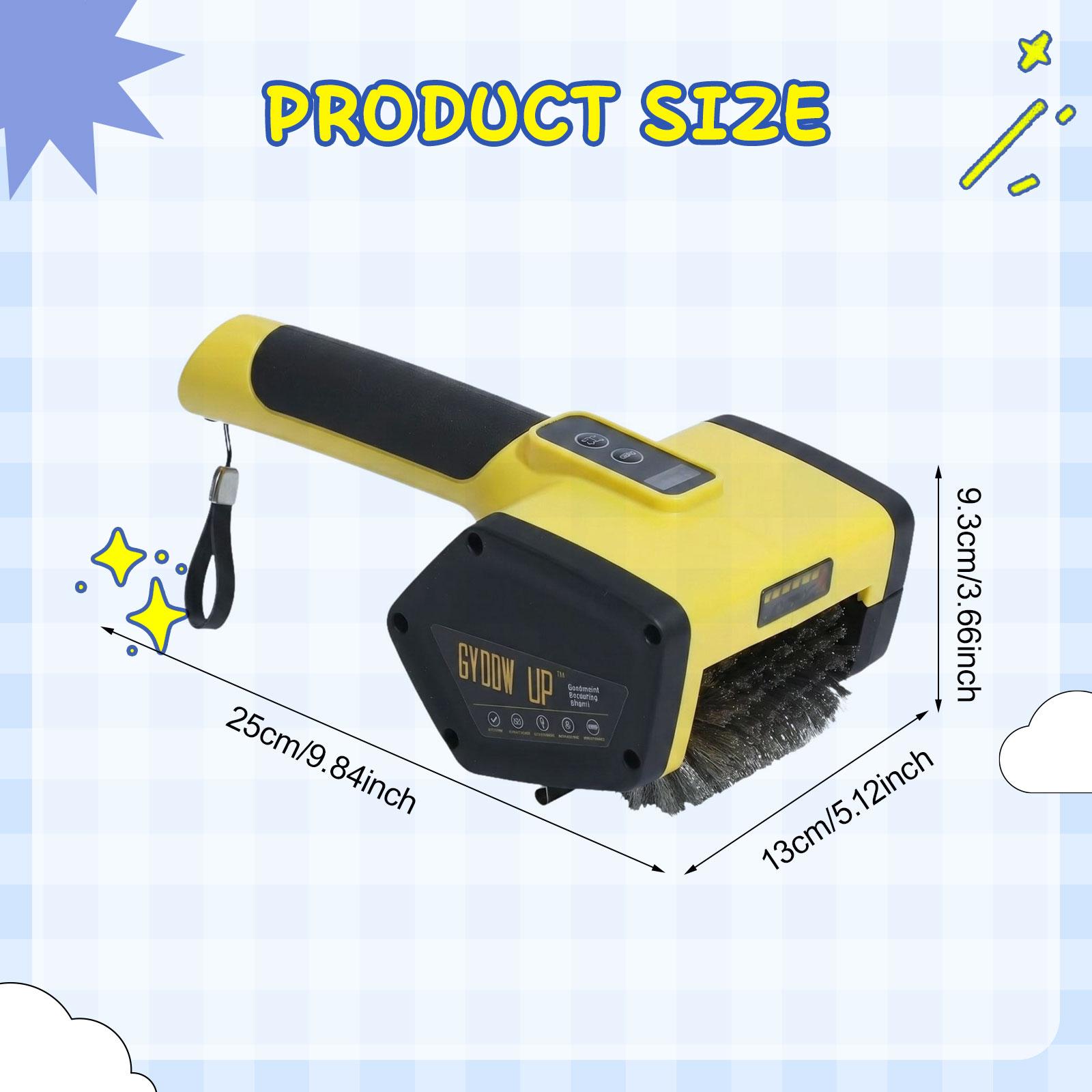 Grill Brush 3000mAh Electric Grill Brush Dual-Speed Motor No Bristle Shedding BBQ Brush Cleaner 90 Mins Run Time with LED Light жёлтый
Grill Brush 3000mAh Electric Grill Brush Dual-Speed Motor No Bristle Shedding BBQ Brush Cleaner 90 Mins Run Time with LED Light жёлтый