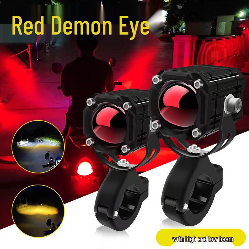 Красный дьявольский глаз светодиодная мотоциклетная проекторная фара с дневным ходовым светом и функцией стробоскопа
Красный дьявольский глаз светодиодная мотоциклетная проекторная фара с дневным ходовым светом и функцией стробоскопа
