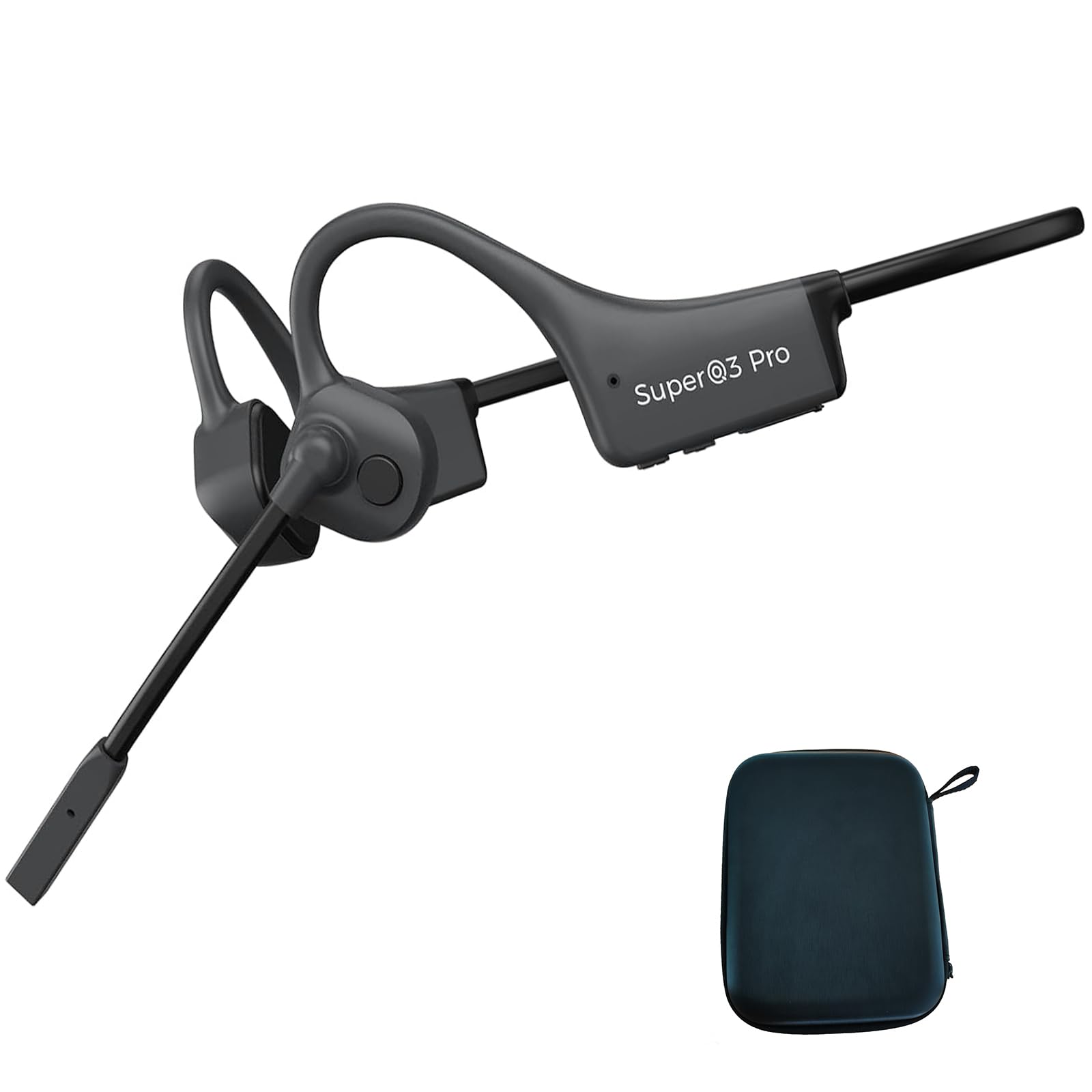 Bone conduction earphones, Bluetooth with microphone, behind-the-ear type, hard earphones, do not block your ears, open ear, noise canceling, for
Bone conduction earphones, Bluetooth with microphone, behind-the-ear type, hard earphones, do not block your ears, open ear, noise canceling, for