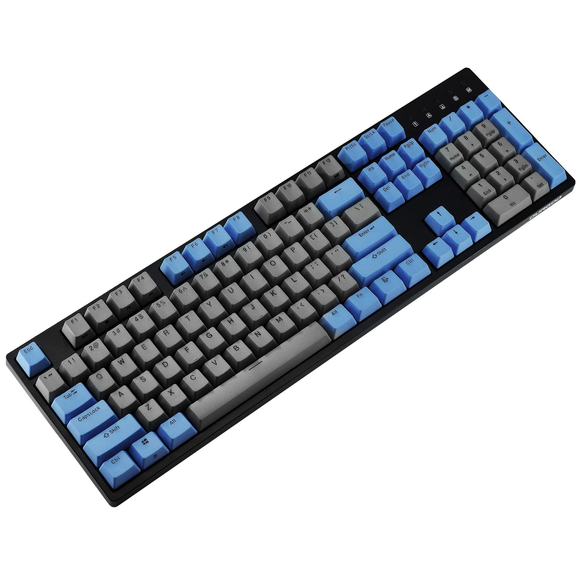 DURGOD Механічна ігрова клавіатура Cherry MX Blue Switch USB C Інтерфейс 104 клавіші Gamer (Anti-Ghosting) (Космічний сірий)
DURGOD Механічна ігрова клавіатура Cherry MX Blue Switch USB C Інтерфейс 104 клавіші Gamer (Anti-Ghosting) (Космічний сірий)