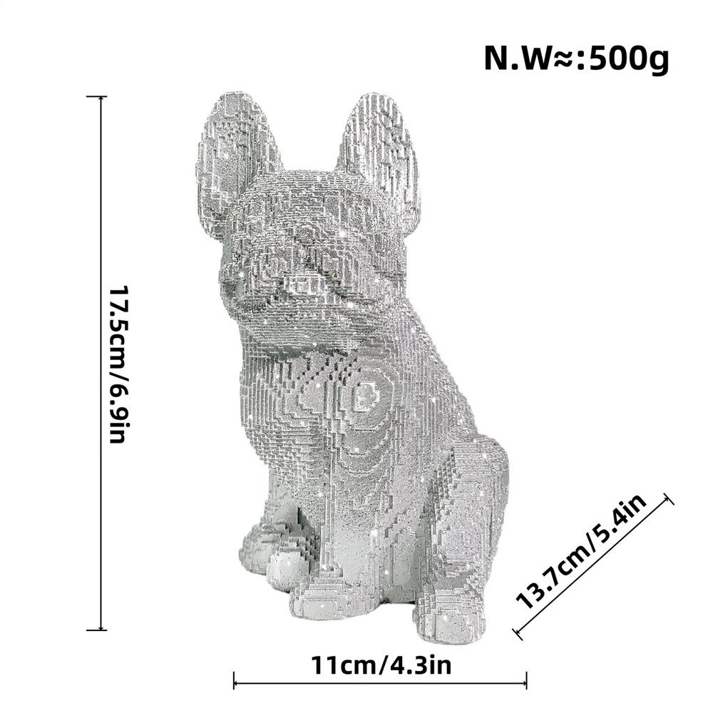 Bulldog Statue Sitting Bulldog Figurine French Dog Statue Resin Animal Figurines Home Decorations for Indoor Outdoor Office серебряный
Bulldog Statue Sitting Bulldog Figurine French Dog Statue Resin Animal Figurines Home Decorations for Indoor Outdoor Office серебряный