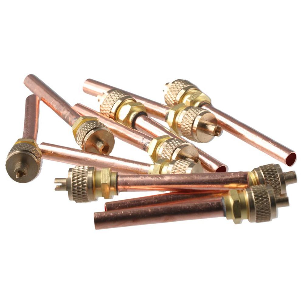 10pcs Gold Access Valve 2.48 Length Charge Needle Valve Tube Service Valve Air Conditioner
10pcs Gold Access Valve 2.48 Length Charge Needle Valve Tube Service Valve Air Conditioner