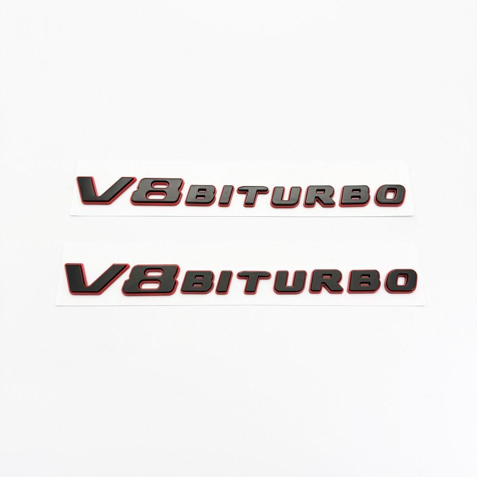 New color blocking Letter V8 BITURBO Emblem for Mercedes Benz AMG Car Styling Fender Logo Sticker Chrome Black Red V8 BIturbo(2pcs)
New color blocking Letter V8 BITURBO Emblem for Mercedes Benz AMG Car Styling Fender Logo Sticker Chrome Black Red V8 BIturbo(2pcs)