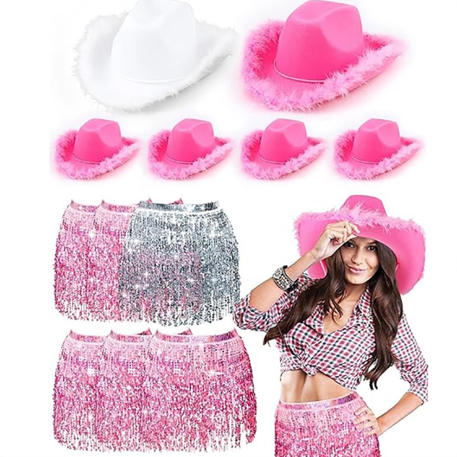 6pcs/set Carnival Cowgirl Hat Bride Wedding Photo Costume Props Outdoor Wedding Woman Girl Hat with Sequins Skirt 1
6pcs/set Carnival Cowgirl Hat Bride Wedding Photo Costume Props Outdoor Wedding Woman Girl Hat with Sequins Skirt 1