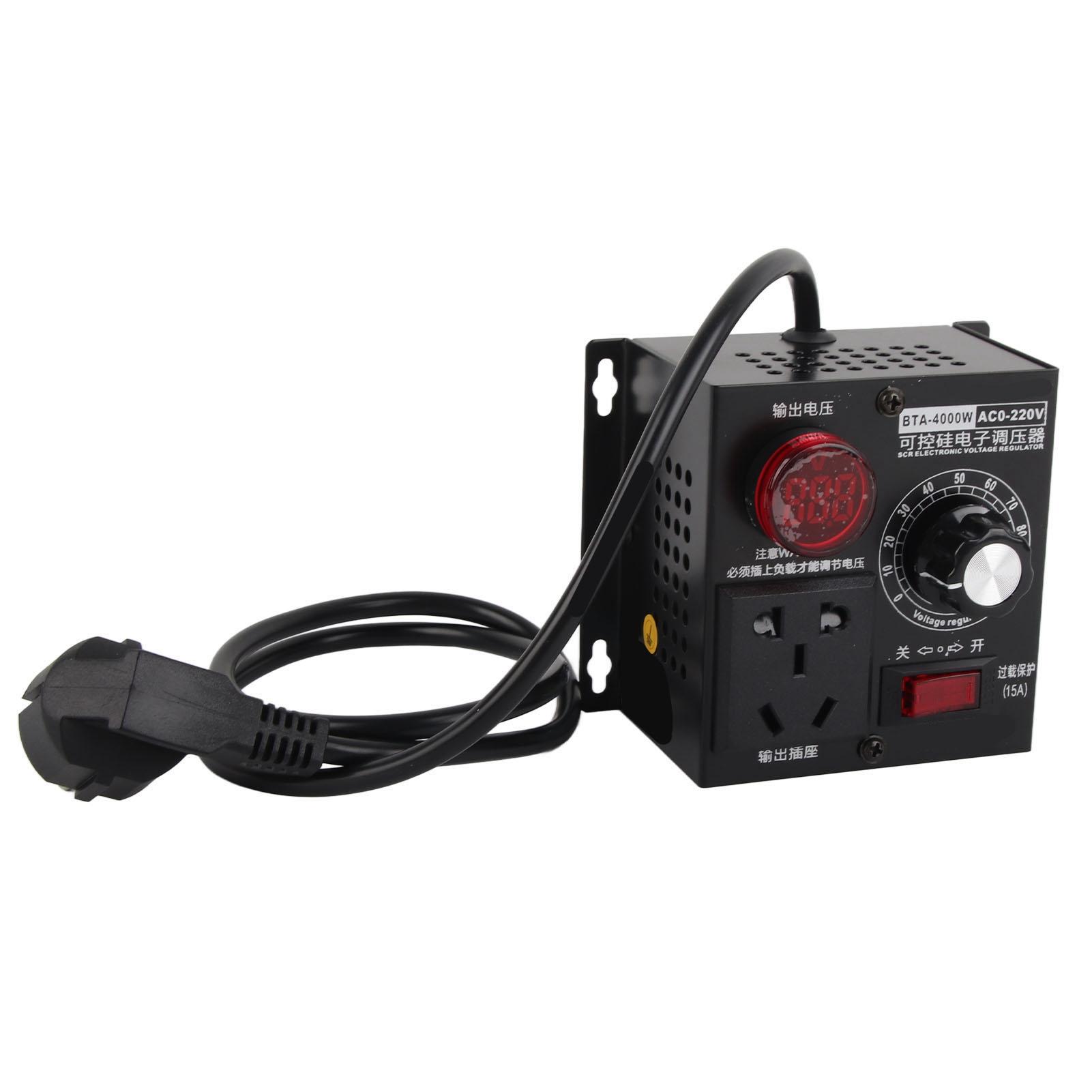 AC 4000W SCR Voltage Regulator Motor Fan Speed Controller Dimmer A
AC 4000W SCR Voltage Regulator Motor Fan Speed Controller Dimmer A