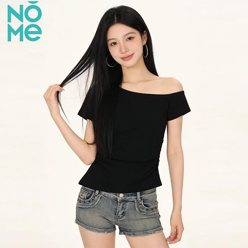 NOMe Women s Off-Shoulder Pleated Waist T-Shirt L
NOMe Women s Off-Shoulder Pleated Waist T-Shirt L