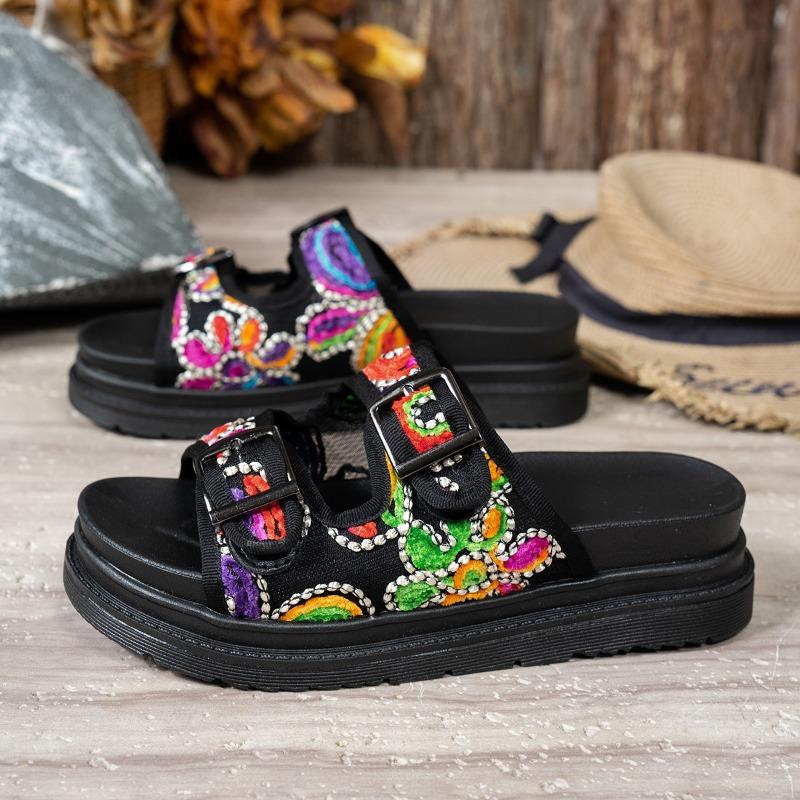 Fashion Summer New Flat Slippers Women s Round Head Open Toe Embroidery Metal Buckle Thick Soled Anti-slip Wear-resistant Sandals 43 чёрный
Fashion Summer New Flat Slippers Women s Round Head Open Toe Embroidery Metal Buckle Thick Soled Anti-slip Wear-resistant Sandals 43 чёрный