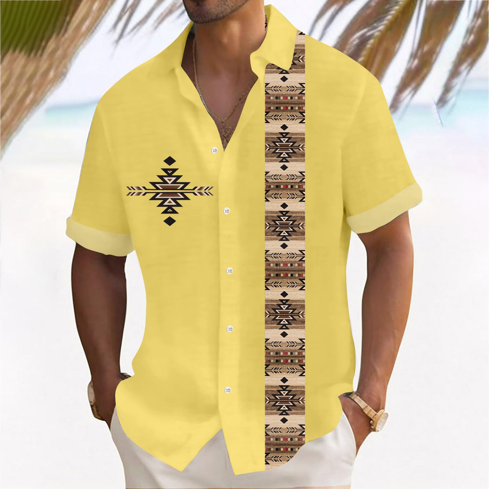 Гавайская рубашка для мужчин, мужские винтажные рубашки для боулинга на пуговицах, летняя пляжная рубашка с коротким рукавом XL жёлтый
Гавайская рубашка для мужчин, мужские винтажные рубашки для боулинга на пуговицах, летняя пляжная рубашка с коротким рукавом XL жёлтый
