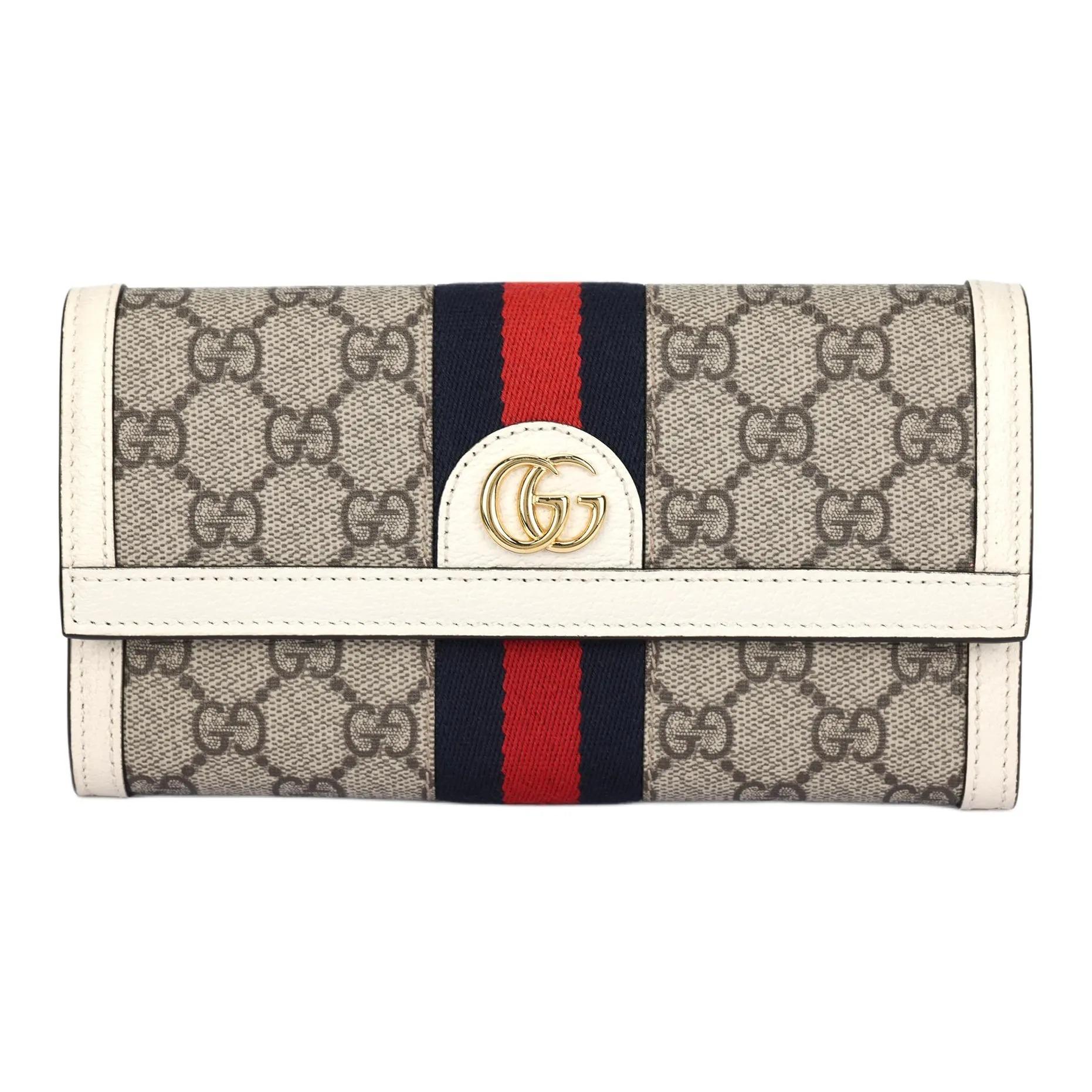 GUCCI Ophidia Vintage Logo Striped Webbing Long Flap Canvas and Leather Wallet Women s Ebony/White Gift box set (basic set+original box) білий
GUCCI Ophidia Vintage Logo Striped Webbing Long Flap Canvas and Leather Wallet Women s Ebony/White Gift box set (basic set+original box) білий