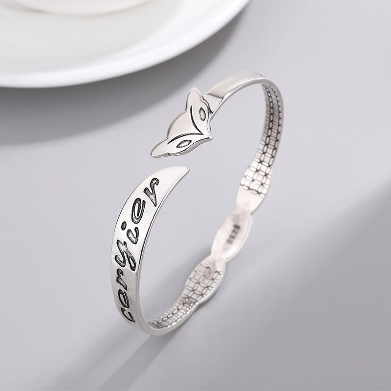 Fashion Creative Fox Bangle 925 Sterling Silver Jewelry Personalized Exquisite Animal Opening Bracelets TYB646 срібний
Fashion Creative Fox Bangle 925 Sterling Silver Jewelry Personalized Exquisite Animal Opening Bracelets TYB646 срібний