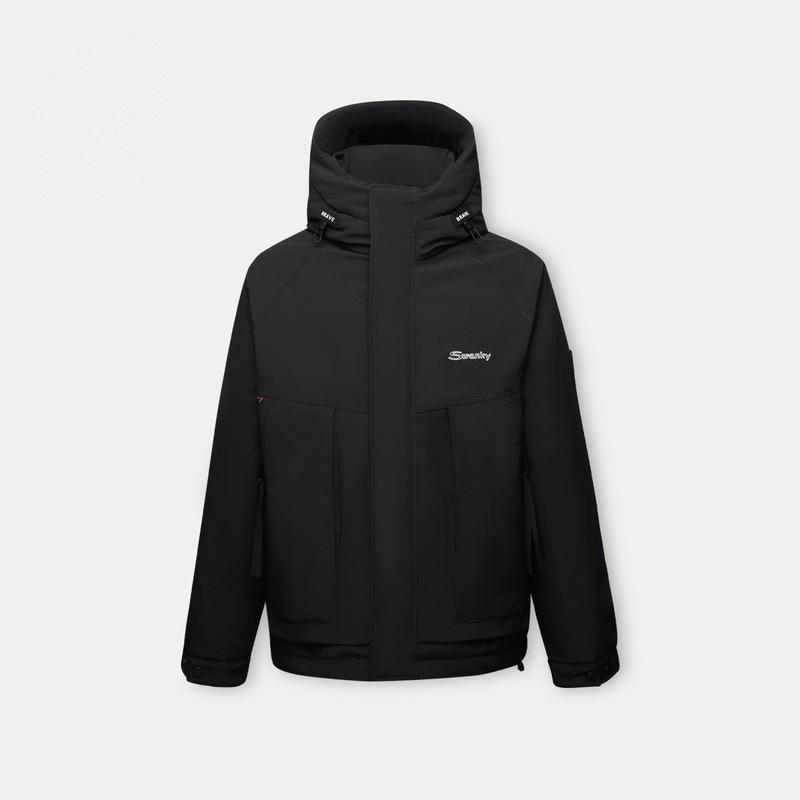 HY890 Hooded Windproof Jacket: 90% Duck Down, Three-Proof Fabric, Warm, Comfortable, with Zipper Pockets. 170 чорний
HY890 Hooded Windproof Jacket: 90% Duck Down, Three-Proof Fabric, Warm, Comfortable, with Zipper Pockets. 170 чорний