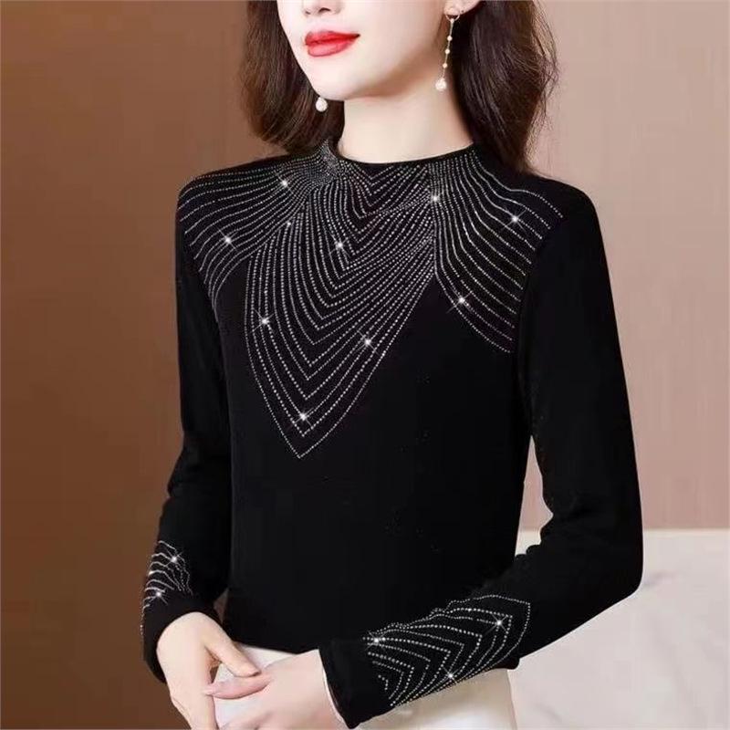 Women s Long Sleeve Half High Neck Slimming T-Shirt - 2024 Autumn/Winter Hot Drill Fashion Base Layer M (40-55 kg)
Women s Long Sleeve Half High Neck Slimming T-Shirt - 2024 Autumn/Winter Hot Drill Fashion Base Layer M (40-55 kg)