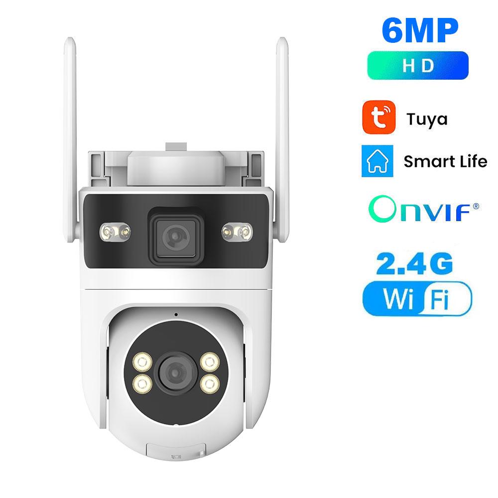 Tuya 4K HD Lens Wifi IP Camera PTZ Outdoor Waterproof Dual Screen Home Security-protection Color Night Vision Surveillance EU Plug білий
Tuya 4K HD Lens Wifi IP Camera PTZ Outdoor Waterproof Dual Screen Home Security-protection Color Night Vision Surveillance EU Plug білий