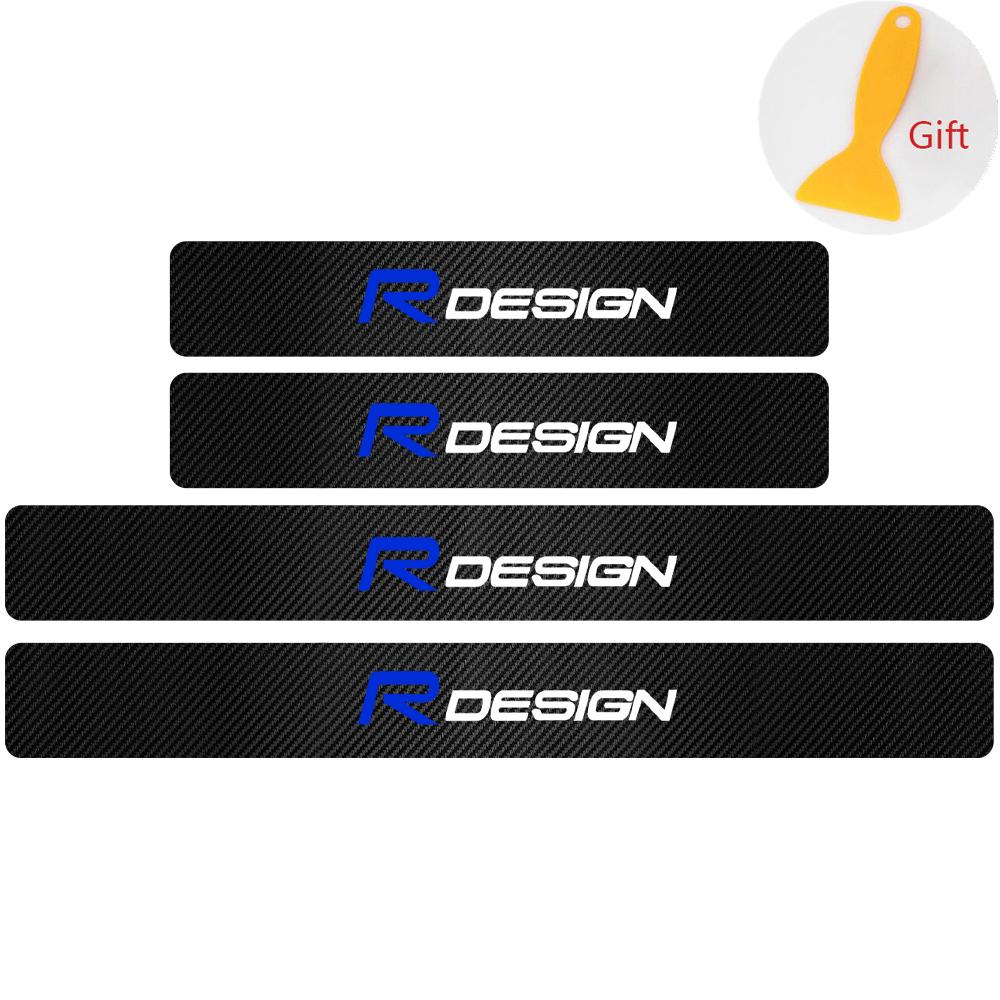 4PCS Carbon Fiber Car Door Sill Protected Stickers Auto Emblem Decal Anti-scratch For volvo Rdesign XC60 XC90 V40 V50 V60 S60 T6
4PCS Carbon Fiber Car Door Sill Protected Stickers Auto Emblem Decal Anti-scratch For volvo Rdesign XC60 XC90 V40 V50 V60 S60 T6