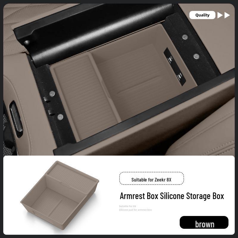 Silicone Storage Organizer for Zeekr 8X Center Console Armrest (Fits 26 Models)
Silicone Storage Organizer for Zeekr 8X Center Console Armrest (Fits 26 Models)