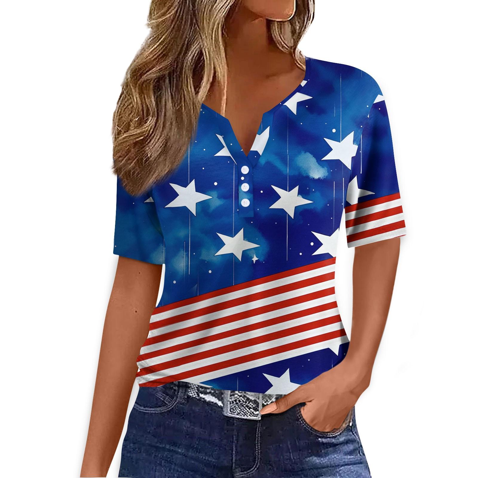 Women s Fashion Casual Vintage Floral Print V-Neck Short Sleeve Decorative Button T-Shirt Tops L синій
Women s Fashion Casual Vintage Floral Print V-Neck Short Sleeve Decorative Button T-Shirt Tops L синій