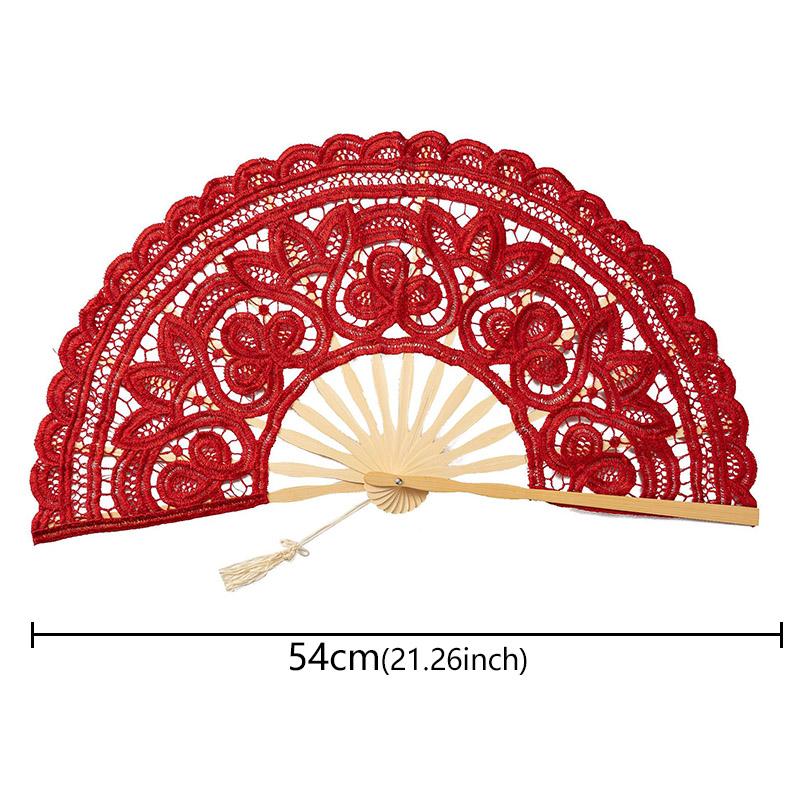 Lace Folding Fan with Tassel Hollow Ribs Elegant Vintage Style Trim Handheld Fan with TasselPendant for Wedding Party Home Decor Style 2 red
Lace Folding Fan with Tassel Hollow Ribs Elegant Vintage Style Trim Handheld Fan with TasselPendant for Wedding Party Home Decor Style 2 red