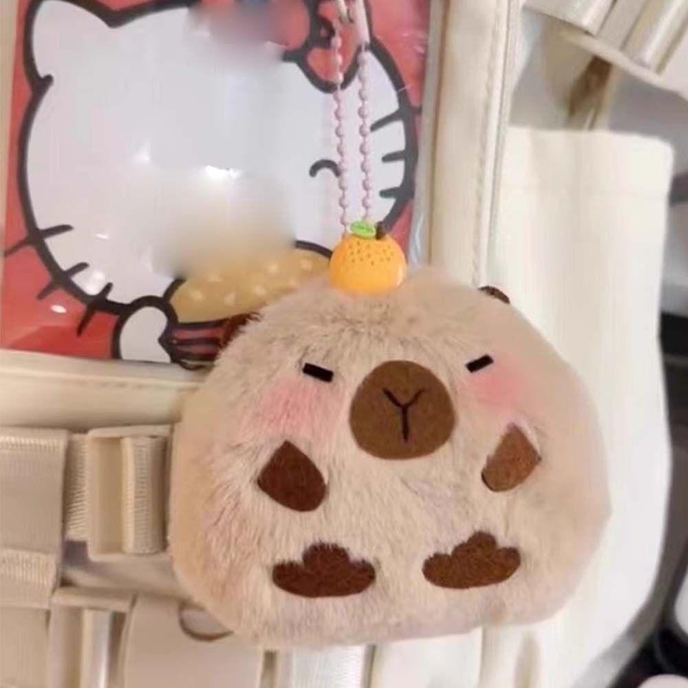 Plush Stuffed Capybara Plush Keychain Soft Guinea Pig Pendant Squeak Key Chain Hanging Accessory
Plush Stuffed Capybara Plush Keychain Soft Guinea Pig Pendant Squeak Key Chain Hanging Accessory