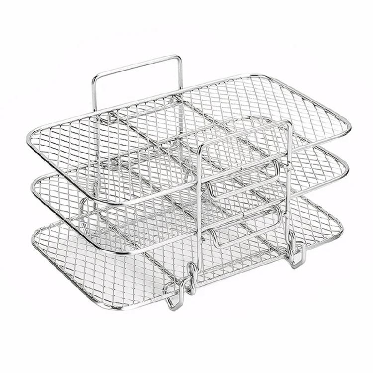 304 Steel Air Fryers Insert 3 Layer Cooking Rack Space Efficient Kitchen Tool For Roasting Grilling And Food Dehydration 1
304 Steel Air Fryers Insert 3 Layer Cooking Rack Space Efficient Kitchen Tool For Roasting Grilling And Food Dehydration 1