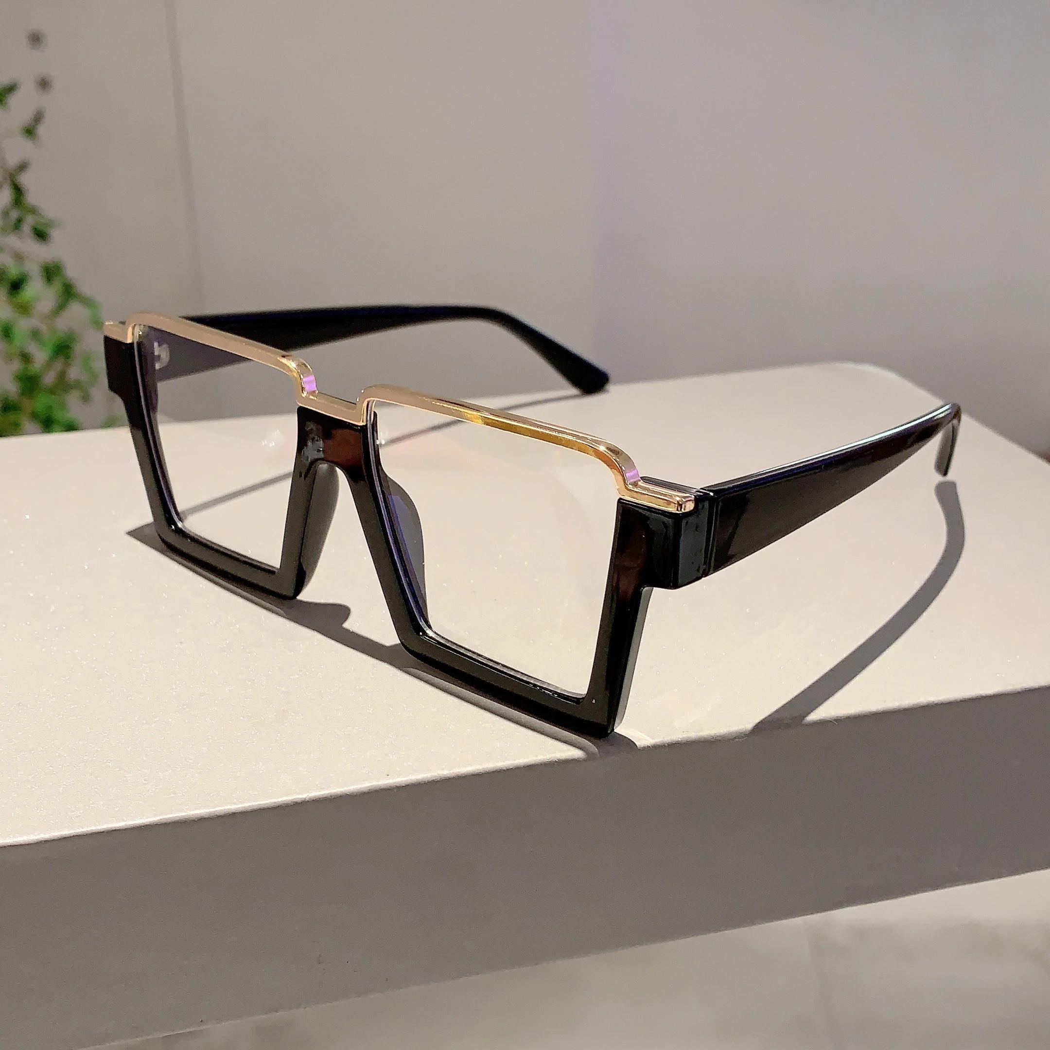 KAMMPT Oversized Square Glasses New Women Stylish Semi Metal Rim Eyeglasses Trendy Vintage Design Blue Light Blocking Eyewear чорний
KAMMPT Oversized Square Glasses New Women Stylish Semi Metal Rim Eyeglasses Trendy Vintage Design Blue Light Blocking Eyewear чорний